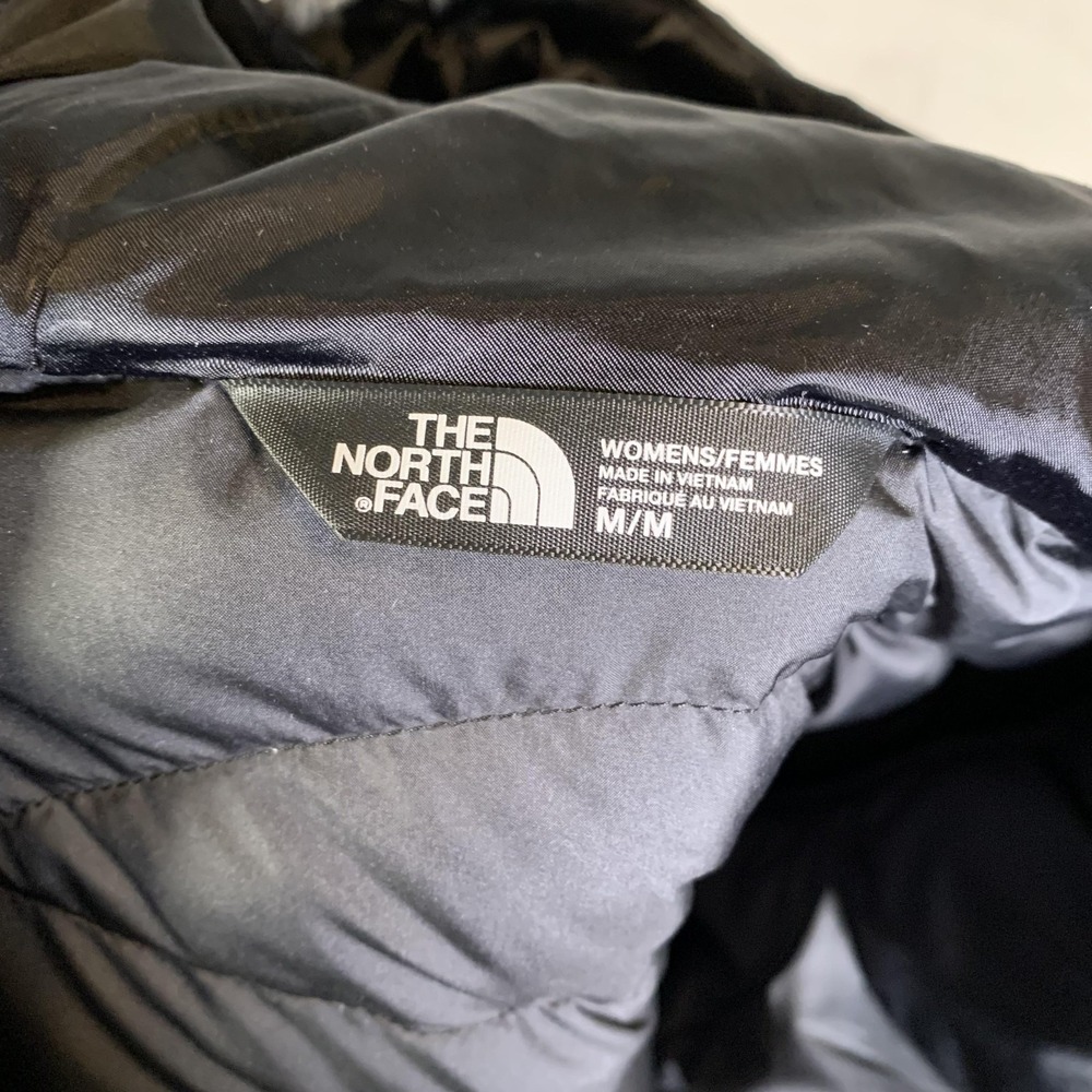The North Face Jacket Womens Medium Black 550 Down Hooded Puffer Quilted Warm - Picture 9 of 14
